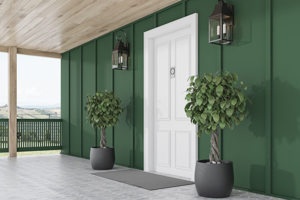 specialist mats - front door of modern house