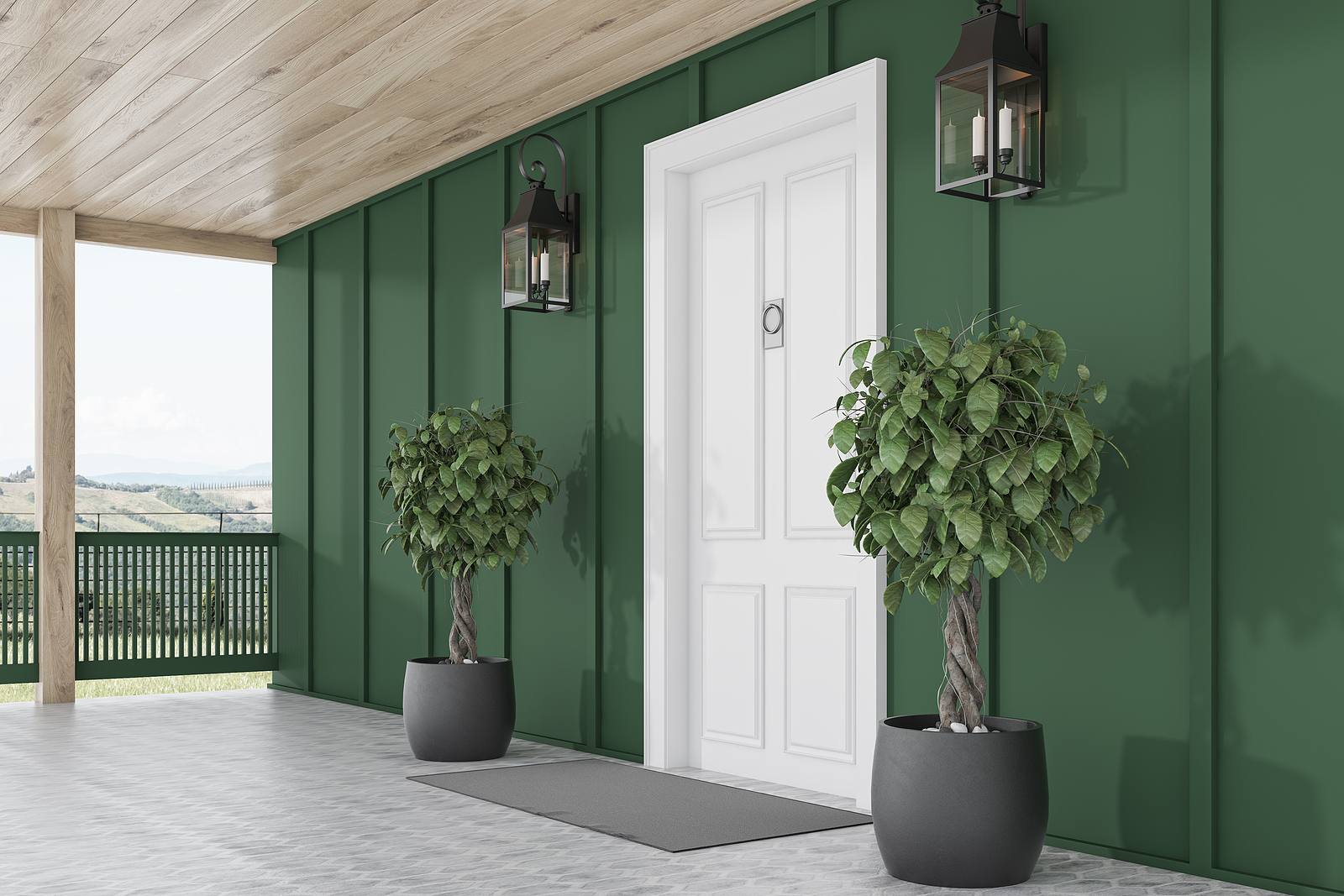 specialist mats - front door of modern house